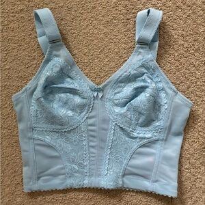 NWOT Diane Secret Lace Bustier Corset Bra Blue 36C